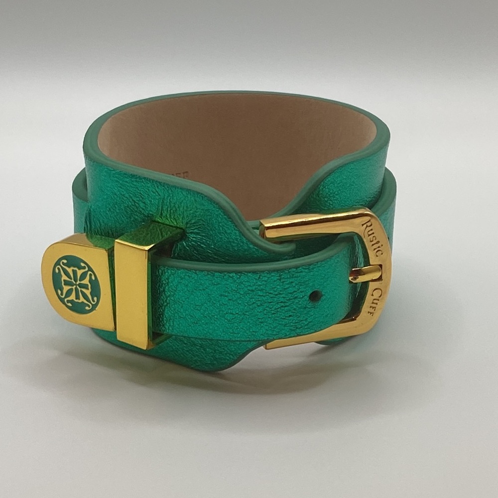 Rustic Cuff Metallic Green Cuff - image 1